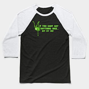 Yoga Frog If You Can't Say Anything Nice...Sit By Me Baseball T-Shirt